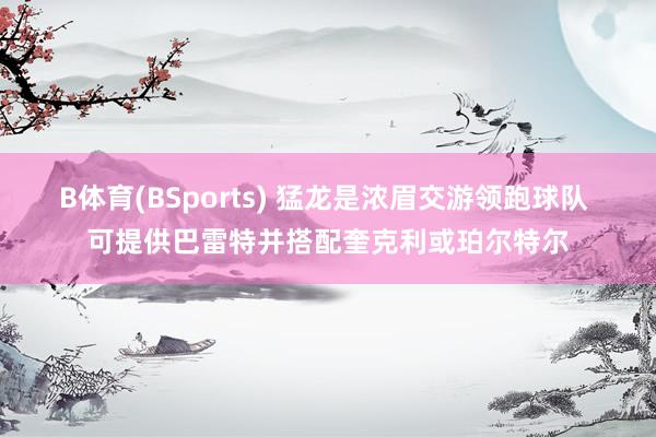 B体育(BSports) 猛龙是浓眉交游领跑球队 可提供巴雷特并搭配奎克利或珀尔特尔