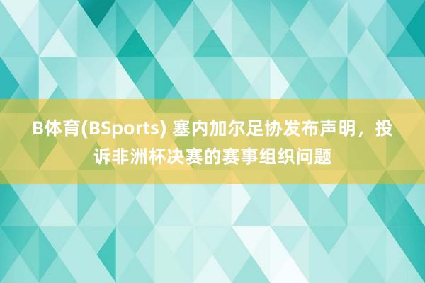 B体育(BSports) 塞内加尔足协发布声明，投诉非洲杯决赛的赛事组织问题