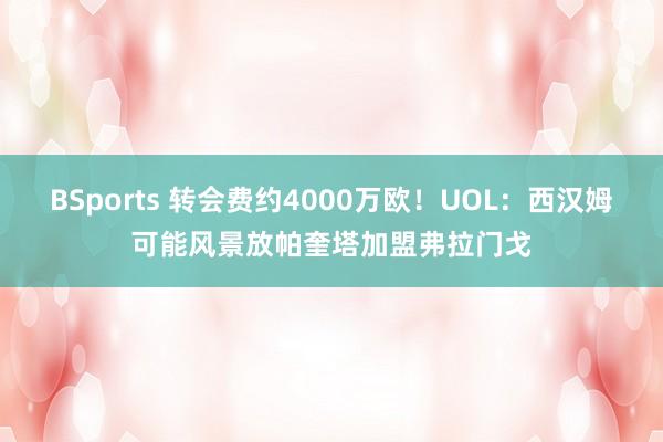 BSports 转会费约4000万欧！UOL：西汉姆可能风景放帕奎塔加盟弗拉门戈