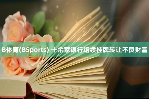 B体育(BSports) 十余家银行络续挂牌转让不良财富