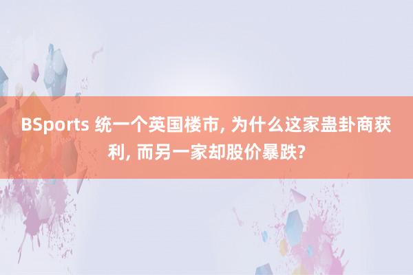 BSports 统一个英国楼市, 为什么这家蛊卦商获利, 而另一家却股价暴跌?