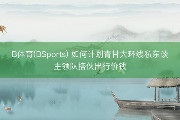 B体育(BSports) 如何计划青甘大环线私东谈主领队搭伙出行价钱