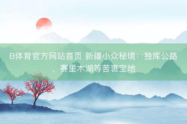 B体育官方网站首页 新疆小众秘境：独库公路、赛里木湖等苦衷宝地