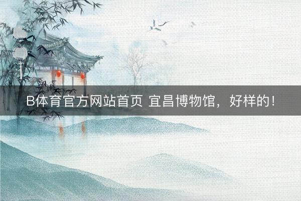 B体育官方网站首页 宜昌博物馆，好样的！