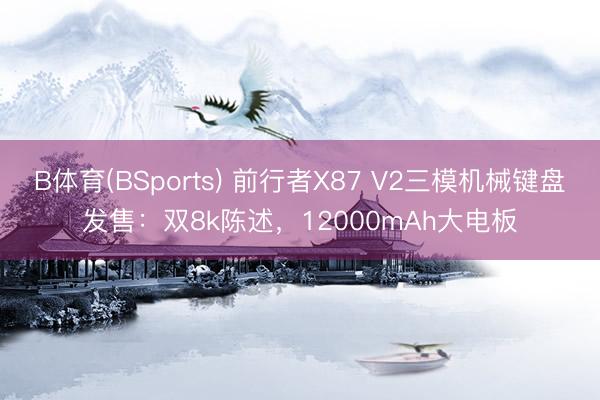 B体育(BSports) 前行者X87 V2三模机械键盘发售：双8k陈述，12000mAh大电板