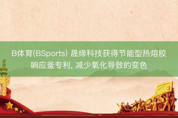B体育(BSports) 晟缔科技获得节能型热熔胶响应釜专利, 减少氧化导致的变色
