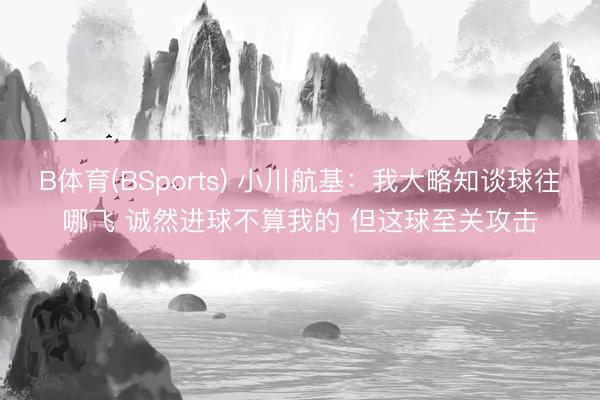 B体育(BSports) 小川航基：我大略知谈球往哪飞 诚然进球不算我的 但这球至关攻击